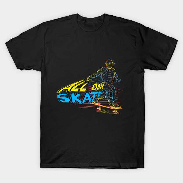 Skateboard Art Design quotes skate board time T-Shirt by A Floral Letter Capital letter A | Monogram, Sticker